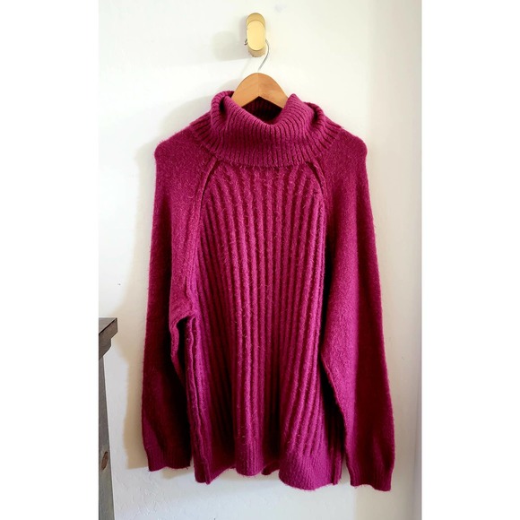 SOLD Free People Chunky Knit Turtleneck Sweater - Picture 3 of 5